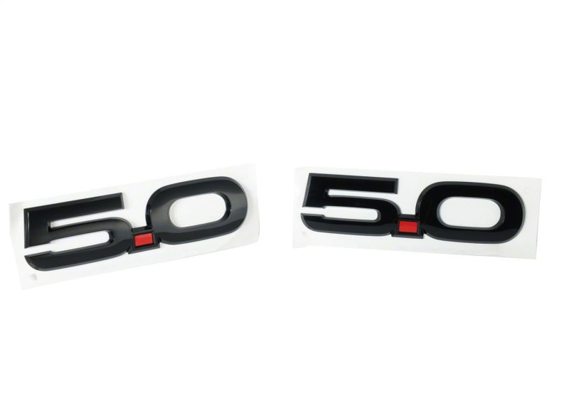 Ford Performance Parts 15-17 Ford Mustang 5.0L Fender Emblem Black M-1447-M50AB Photo - Unmounted