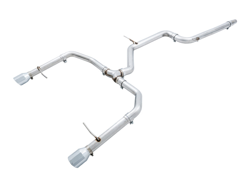 AWE Tuning 18-19 Volkswagen Jetta GLI Mk7 Track Edition Exhaust - Chrome Silver Tips (Fits OEM DP) 3020-22034 3020-22034 Photo - Primary