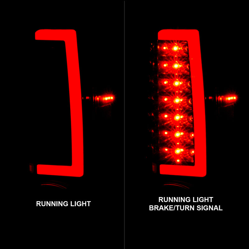 ANZO 2004-2012 Chevrolet Colorado/ GMC Canyon LED Tail Lights w/ Light Bar Black Housing Smoke Lens 311383 311383 User 5