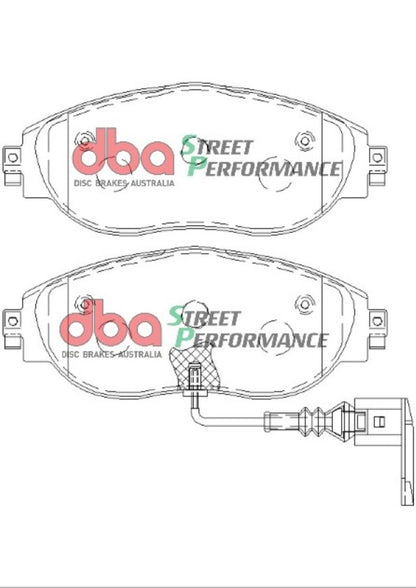 DBA 13-21 Volkswagen Golf R (MK7) SP Performance Front Brake Pads DB8849SP DB8849SP Photo - out of package