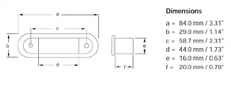 Hella Step Lamp 1X2 WHITE MD12/24 SS RIM 2XT 959680811 959680811 Technical Drawing