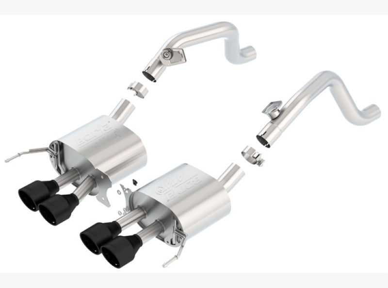 Borla 14-18 C7 Corvette Stingray Axle-Back ATAK Exhaust 2.75in To Muffler Dual 2.0in Out 4.25in Tip 11869CB 11869CB Photo - Primary