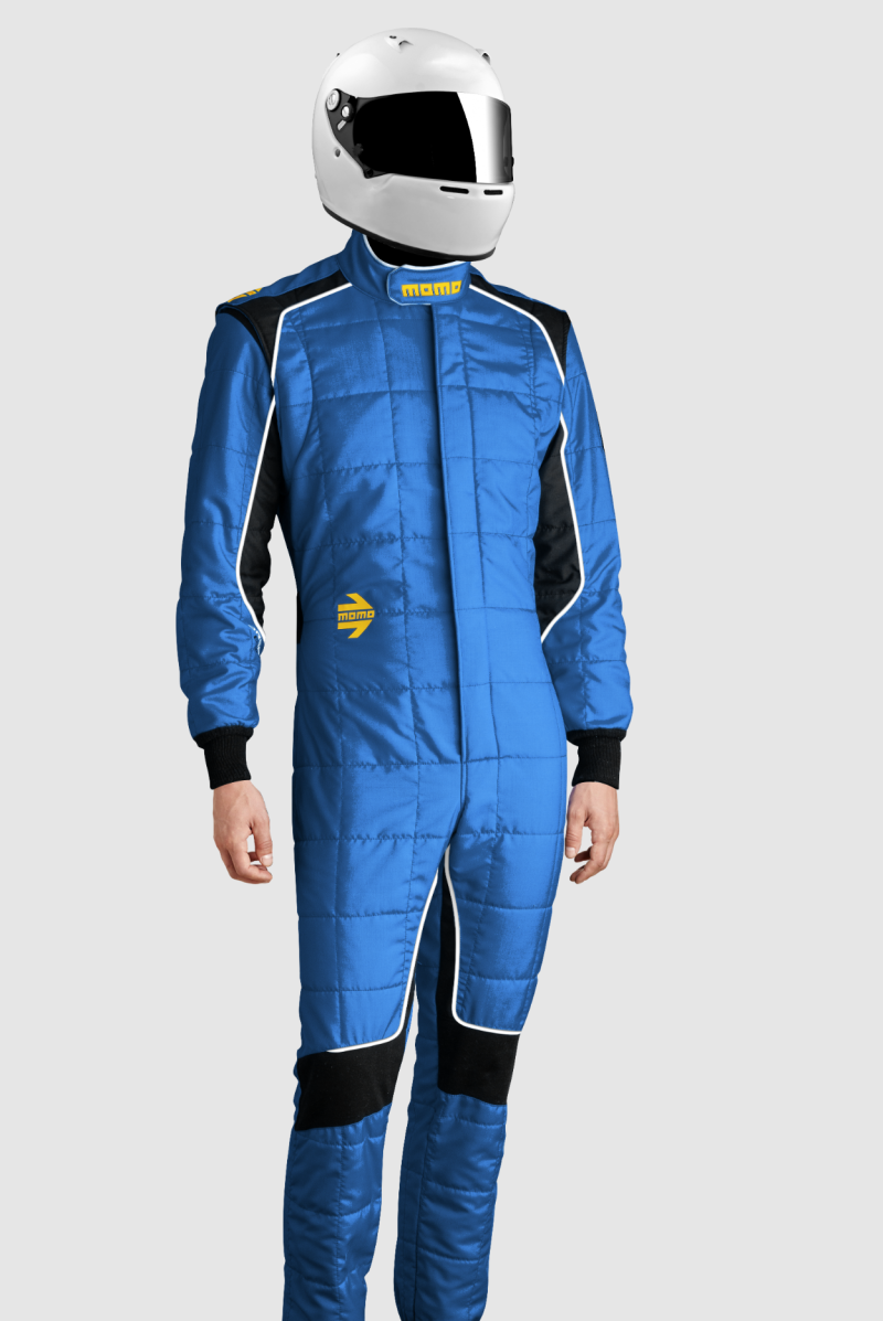 MOMO Corsa Evo Driver Suits Size 48 (SFI 3.2A/5/FIA 8856-2000)-Blue TUCOEVOBLU48