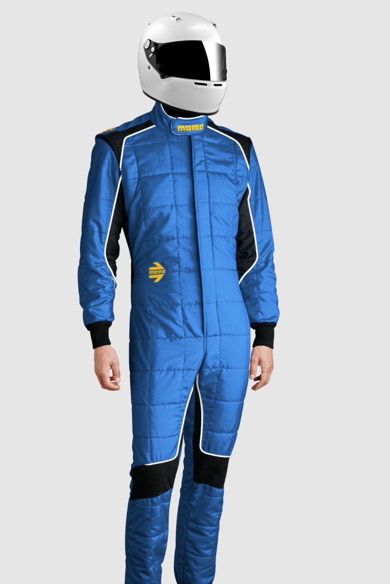 MOMO Corsa Evo Driver Suits Size 58 (SFI 3.2A/5/FIA 8856-2000)-Blue TUCOEVOBLU58