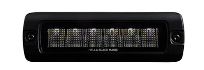 Hella Universal Black Magic 6 L.E.D. Flush Mount Mini Light Bar - Flood Beam 358176221 358176221 Photo - Close Up