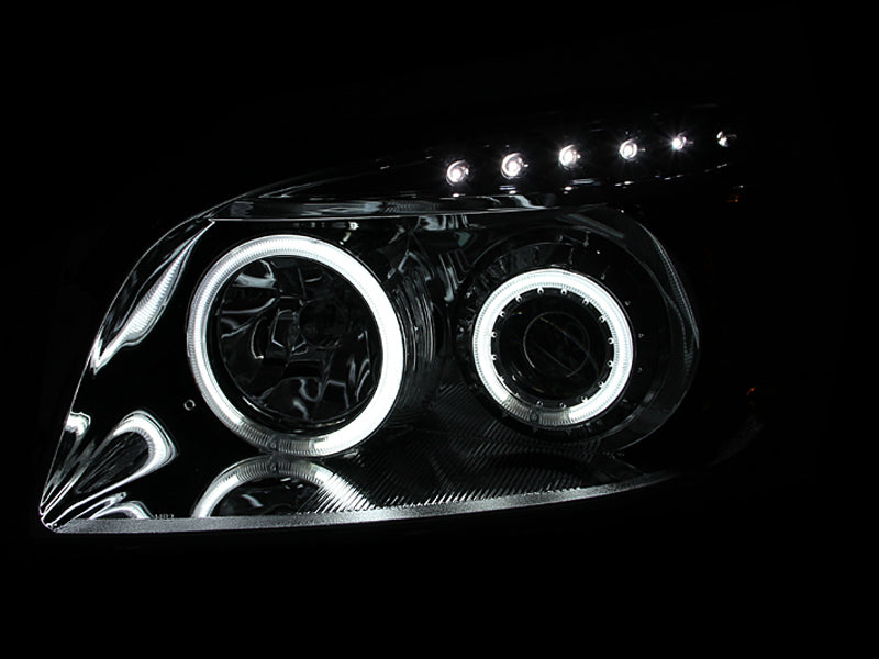 Anzo 2006-2008 Toyota Rav4 Projector Headlights w/ Halo Chrome (CCFL) 111121 Photo - Mounted