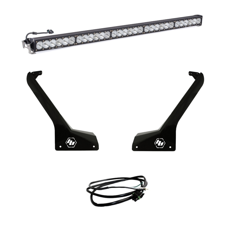 Baja Designs 2018+ Jeep Wrangler JL/JT OnX6+ 50in Roof LED Light Bar Kit w/ Upfitter 447666UP