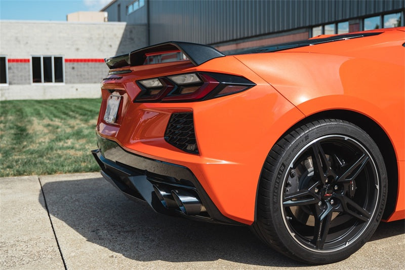 Corsa 2020 Corvette C8 3in Xtreme Cat-Back Exhaust 4.5in Black Quad Tips - Deletes stock AFM Valve 21104BLK 21104BLK Photo - Mounted