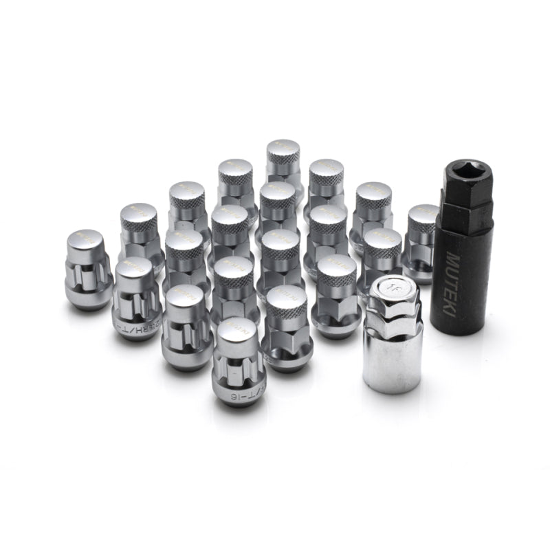 Wheel Mate Muteki SR35 Close End Lug Nuts w/ Lock Set - Satin Silver 12x1.50 35mm 32926SSP 32926SSP User 1