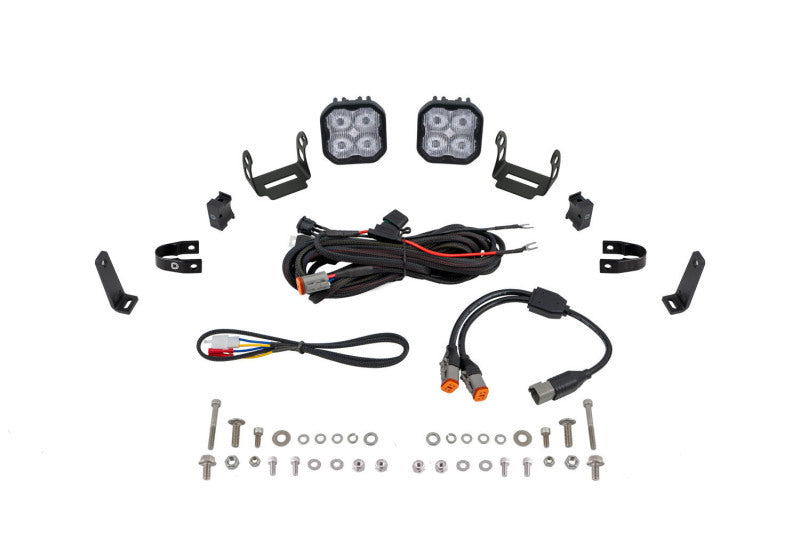 Diode Dynamics SS3 LED Bumper 1 In Roll Bar Kit Max - White SAE Fog (Pair) DD7682 DD7682 Photo - Primary