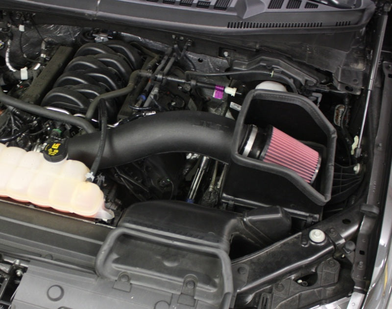 JLT 15-19 Ford F-150 5.0L Black Textured Cold Air Intake Kit w/Red Filter CAI-F15050-15 CAI-F15050-15 Photo - Primary