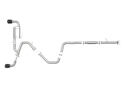 aFe Takeda Exhaust Cat-Back 19-20 Hyundai Veloster N 304SS Black Dual Tips Exhaust 49-37010-B 49-37010-B Photo - Unmounted