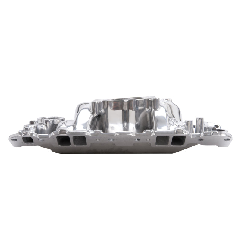 Edelbrock Sbc Perf Air Gap Manifold Polished 26011 Photo - out of package