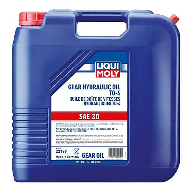 LIQUI MOLY 20L Gear Hydraulic Oil TO-4 SAE 30W 22199 22199 User 1