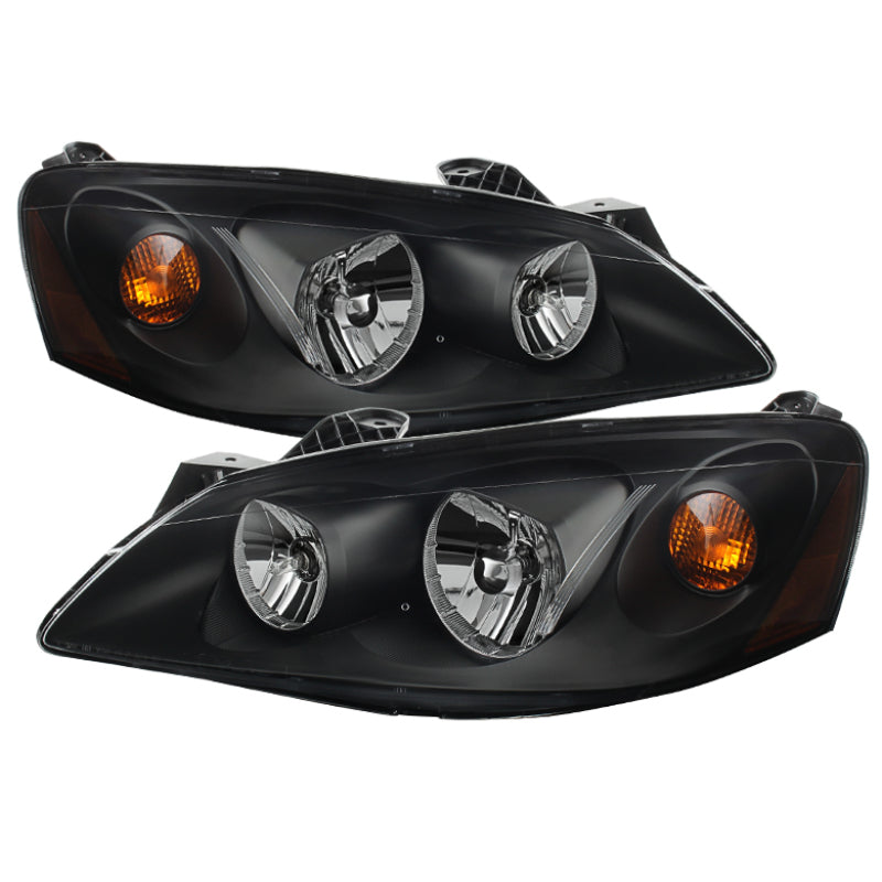 SPYDER Xtune Pontiac G6 05-10 (09-10 Fit w/Amber Turn Signal) Crystal Headlights Black HD-JH-PG605-AM-BK 9023668 9023668 Photo - Primary