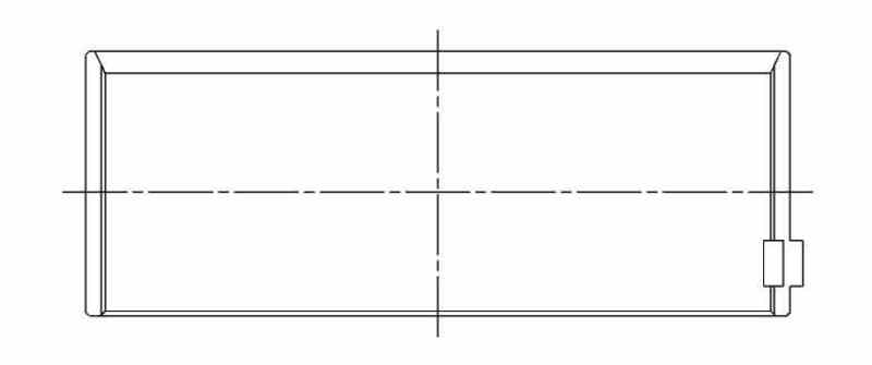 ACL Chrysler 318/340/360 Standard Size High Performance Rod Bearing Set 8B481H-STD 8B481H-STD Technical Drawing