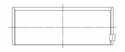 ACL Chrysler 318/340/360 .010mm OverSized High Performance Rod Bearing Set 8B481H-010 8B481H-010 Technical Drawing