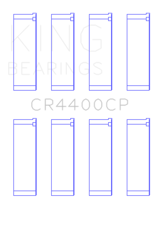 King Engine Bearings King Honda 2006+ R16A/ R18A (Size 1.0) Coated Connecting Rod Bearing Set CR4400CP1.0 CR4400CP1.0 Photo - Primary
