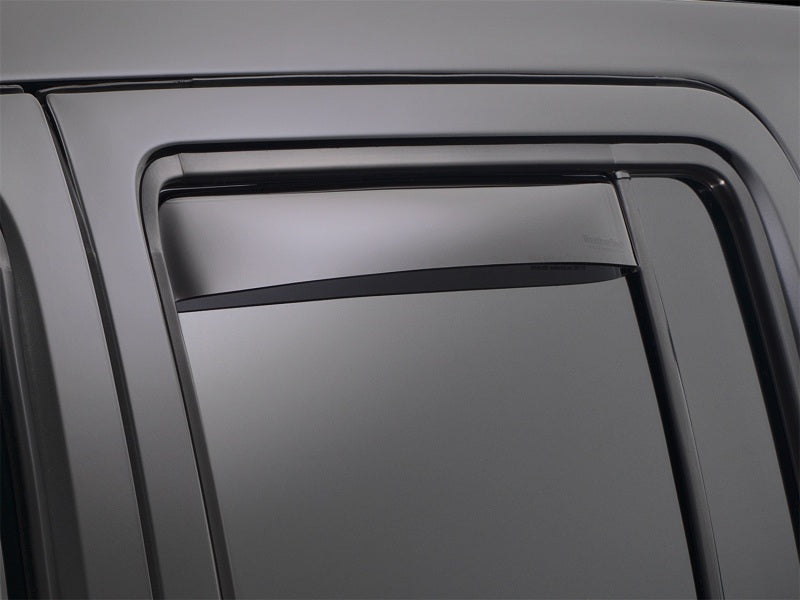 WeatherTech 01-03 Ford F150 Super Crew Rear Side Window Deflectors - Dark Smoke 83032 83032 Photo - Mounted