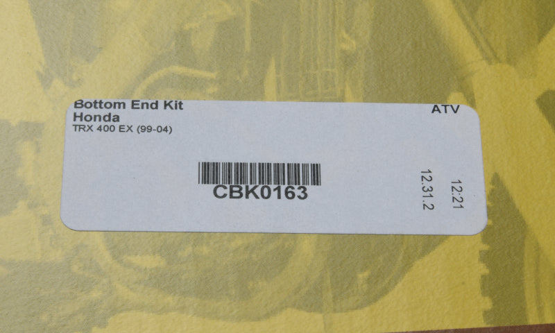 Hot Rods 99-04 Honda TRX 400 EX 400cc Bottom End Kit CBK0163 CBK0163 Photo - Primary