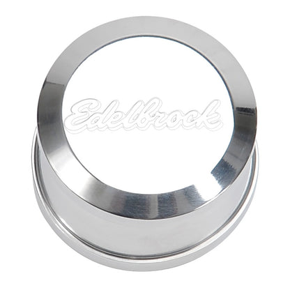 Edelbrock Billet Aluminum Breather with polished finish 4213 Photo - Unmounted