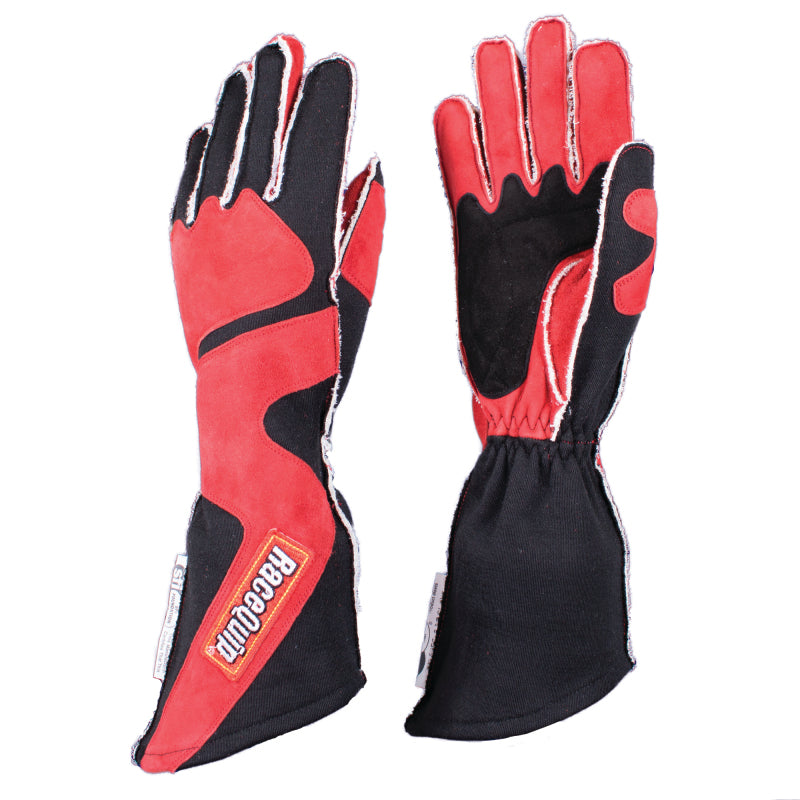 Racequip 359 Series 2 Layer Nomex Outseam Race Gloves SFI 3.3/5 Red & Black 359103 Photo - Primary