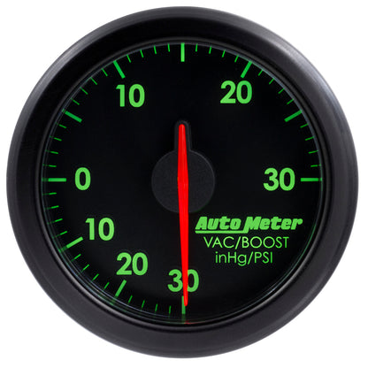 Autometer 2-1/16" Boost/Vac, 30 IN HG/30 Psi, Airdrive, Black 9159-T User 4