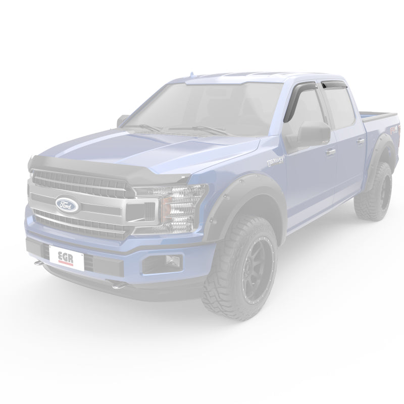 EGR 15+ Ford F150 Super Cab 15+ Tape-On Window Visors - Set of 4 643471 643471 Photo - Mounted