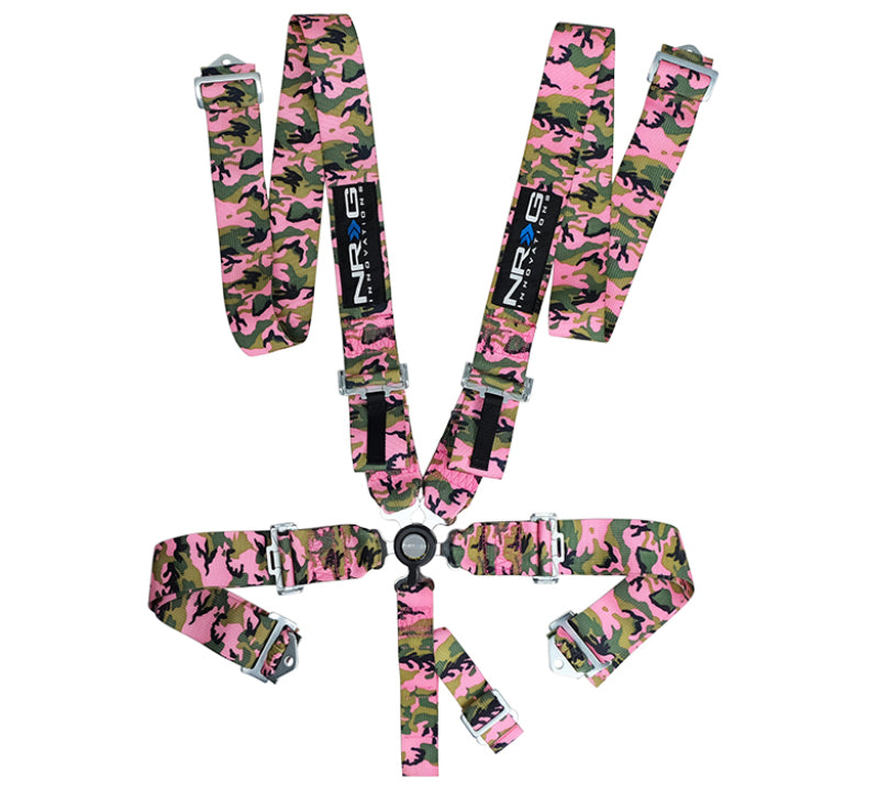 NRG SFI 16.1 5pt 3in. Seat Belt Harness/ Cam Lock - Pink Camo SBH-RS5PCPKCAMO SBH-RS5PCPKCAMO Photo - Primary