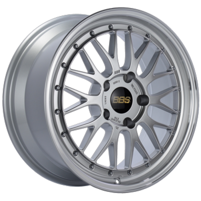 BBS LM 18x8 5x114.3 ET40 Diamond Silver Center Diamond Cut Lip Wheel - 82mm PFS/Clip Required LM080DSPK LM080DSPK User 1