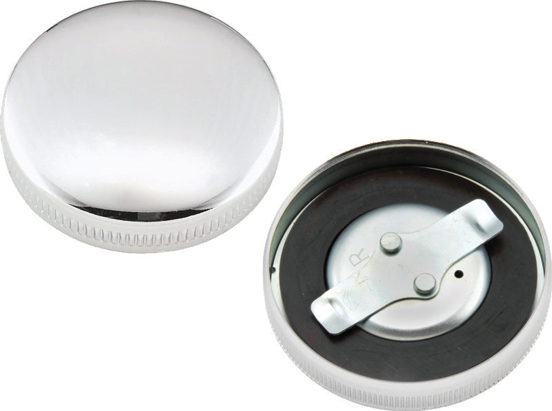 Bikers Choice 36-E73 Chrome Early Vented Gas Cap Single & Fatbob Tank Right Side Repl H-D 61103-36 490447 490447 Photo - Primary