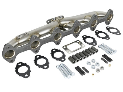 aFe Twisted Steel Header Turbo Manifold (T3) Dodge Diesel Trucks 98.5-02 L 48-32020 Photo - Unmounted