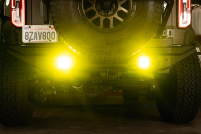DV8 Offroad DV8 3-Inch Elite Series LED Amber Flush Mount Pod Light BE3FMW40W-A BE3FMW40W-A Photo - Unmounted