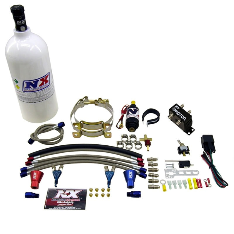 Nitrous Express 2 Cyl Proton Nitrous Kit w/1.0lb Bottle 61026-1.0P 61026-1.0P Photo - Primary
