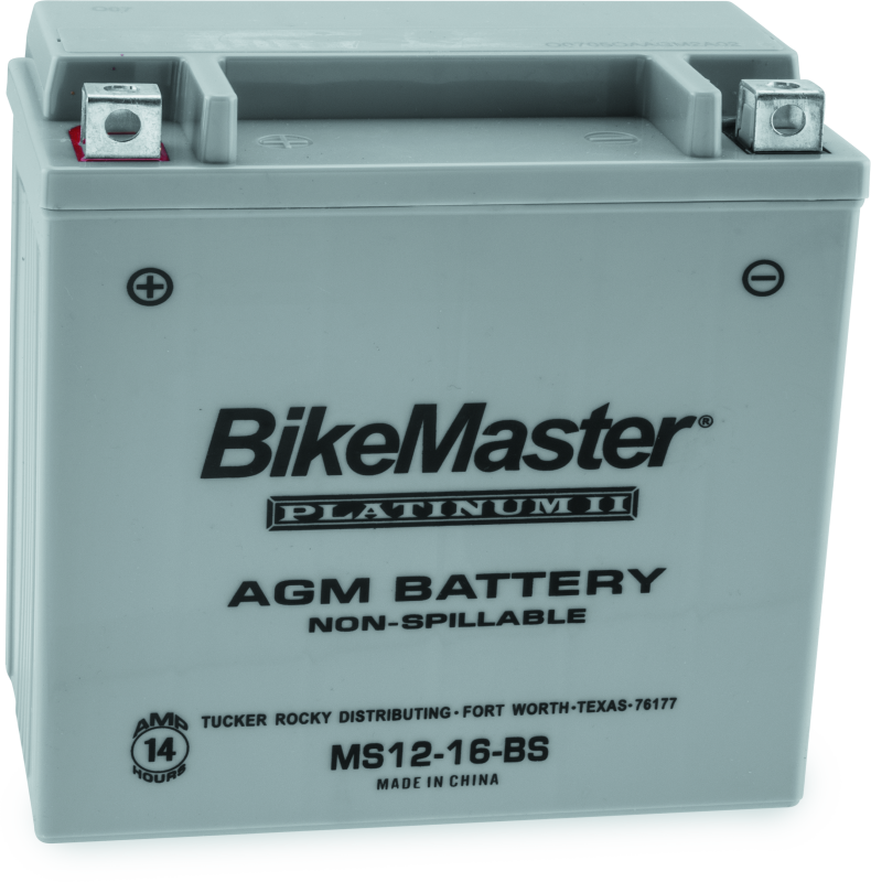 BikeMaster AGM Battery - MS12-16-BS 780720 780720 Photo - Primary