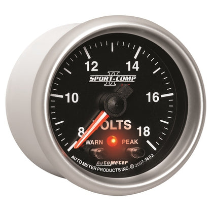 Autometer Sport-Comp II 2-1/16in Digital Voltometer Gauge - 18V 3683 3683 User 5