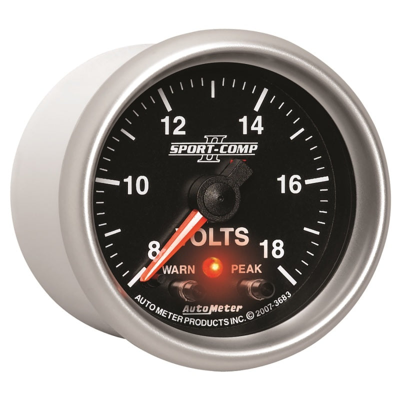 Autometer Sport-Comp II 2-1/16in Digital Voltometer Gauge - 18V 3683 3683 User 5