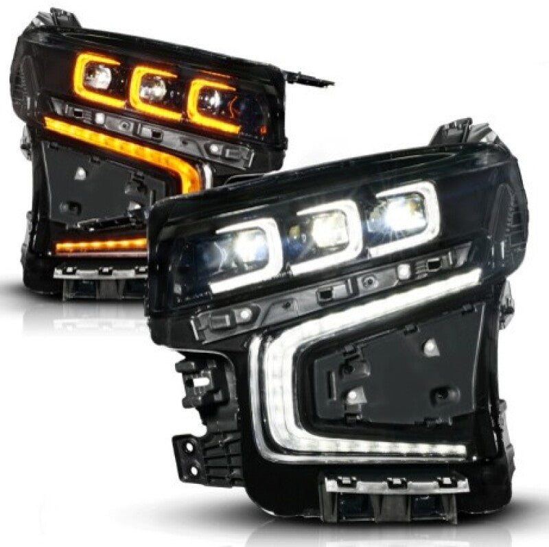 ANZO 21-23 Chevy Tahoe/Suburban LED Light Bar Style Headlights Black w/ Squential DRL (Right Side) 111636X-R 111636X-R User 1
