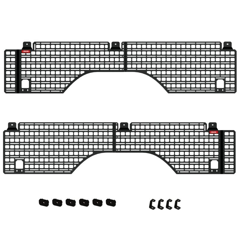 BuiltRight Industries 07-18 Chevrolet Silverado/GMC Sierra (6ft 7in Bed) Full Bedside Rack - 4pc Set 102041