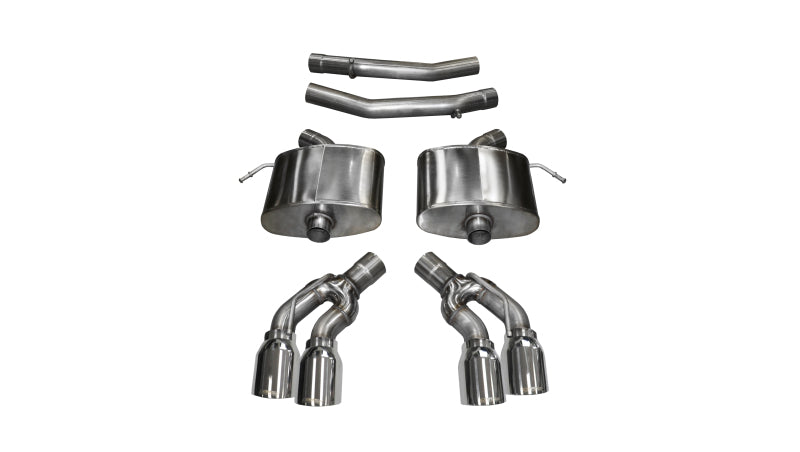 Corsa Performance Axle-Back Exhaust, Polished Xtreme, 2016 Cadillac CTS V 6.2L V8 2.75in 14358 Photo - Primary