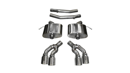 Corsa Performance Axle-Back Exhaust, Polished Xtreme, 2016 Cadillac CTS V 6.2L V8 2.75in 14358 Photo - Primary
