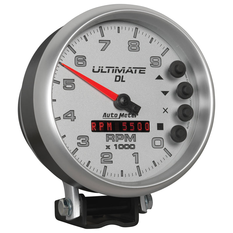 Autometer 5in Ultimate DL Tach 9000 RPM Silver ATM6894 6894 User 5