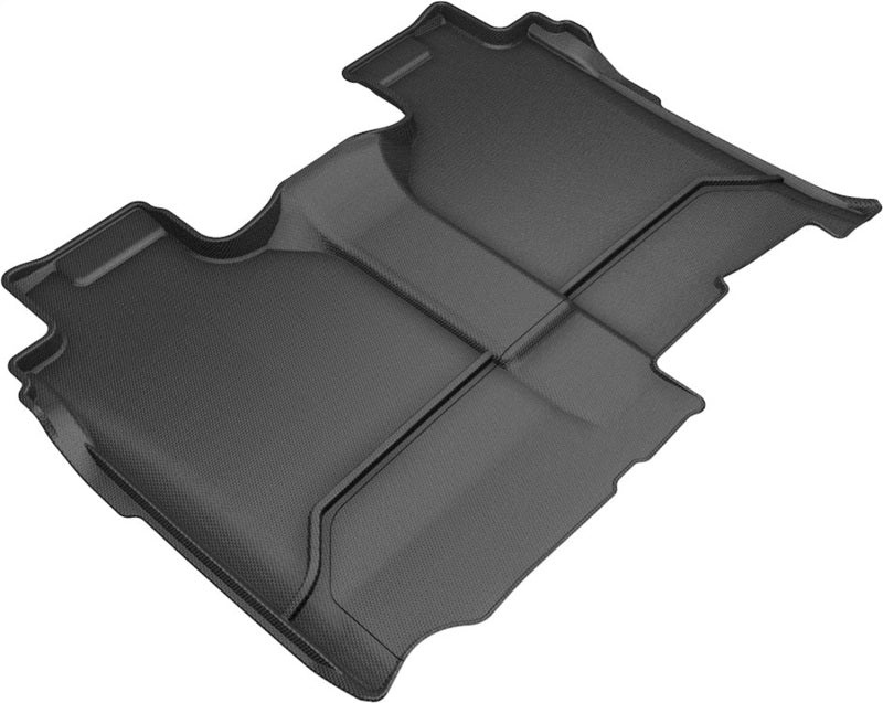 3D MAXpider 2019-2020 GMC/Chevrolet Sierra 1500/Silverado 1500 Kagu 2nd Row Floormats - Black L1GM02421509 L1GM02421509 Photo - Primary