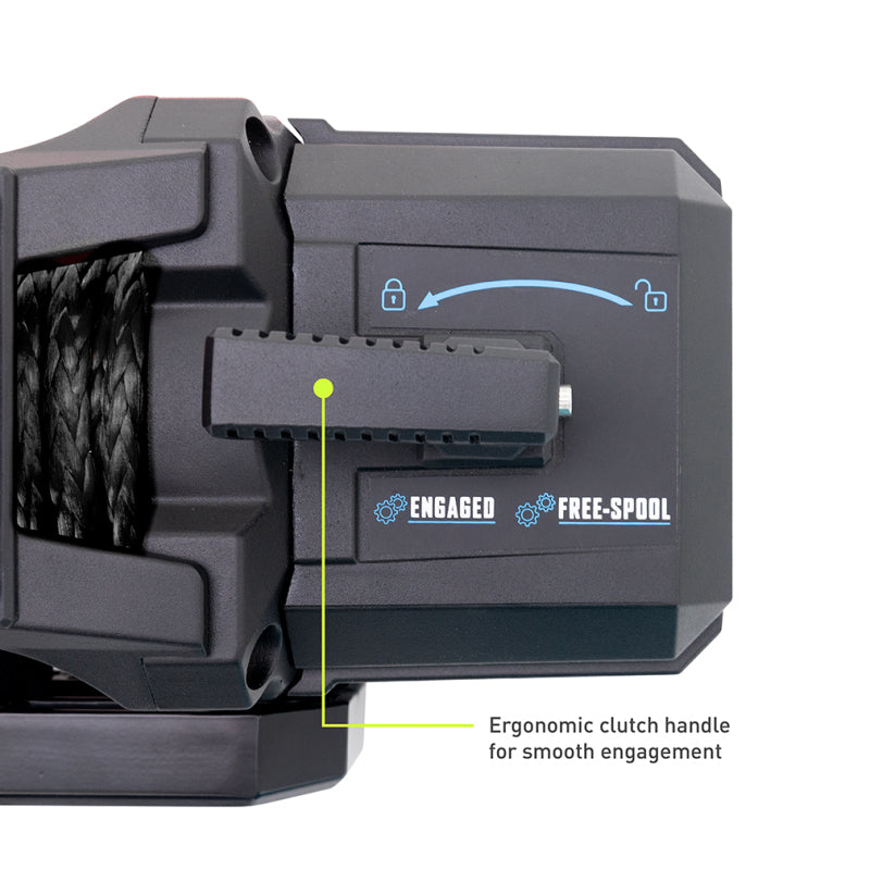 Borne Off-Road 12K Winch - Black Synthetic Rope BNWN-12-SBK BNWN-12-SBK Photo - Primary