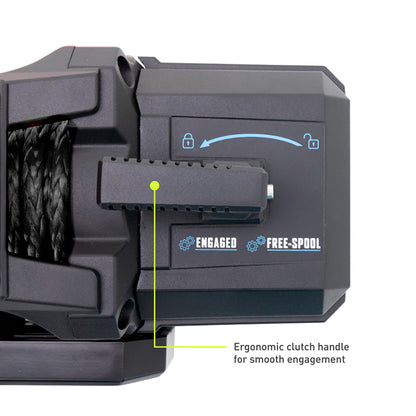 Borne Off-Road 12K Winch - Black Synthetic Rope BNWN-12-SBK BNWN-12-SBK Photo - Primary