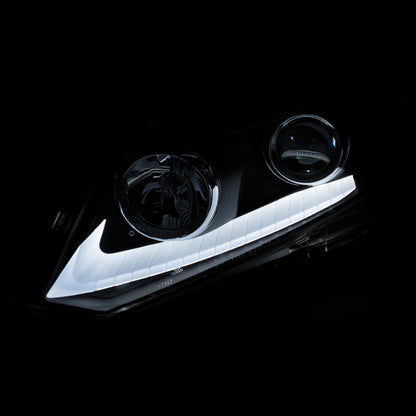 Anzo 2012-2015 Honda Civic Projector Headlights w/ U-Bar Chrome 121478 Photo - Mounted