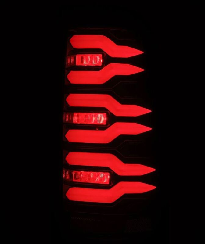 AlphaRex 99-06 Chevrolet Silverado/99-06 GMC Sierra LUXX-Series LED Tail Lights - Black/Red 620007 620007 User 2