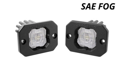Diode Dynamics Stage Series C1 LED Pod - White SAE Fog Flush ABL (Pair) DD6850P DD6850P User 1