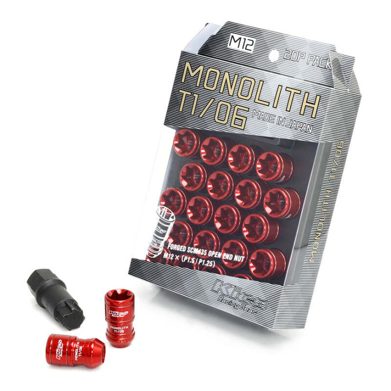 Project Kics 12x1.25 Monolith T1/06 Lut Nut Set - Red (20 Pcs) WMN03R WMN03R User 1