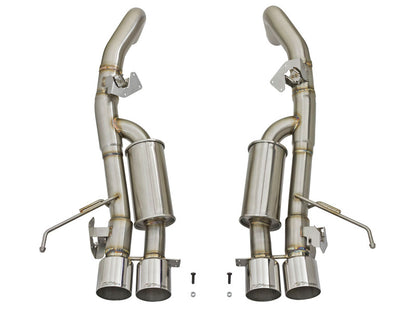 aFe MACHForce XP 3in-2 1/2in Axle Back 304SS Exhaust w/ Polished Tips 14-17 Chevy Corvette V8-6.2L 49-34056-P 49-34056-P Photo - Unmounted